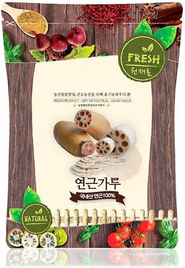 Lotus Root Powder Natural 100% Pure Healthy Fiber Vitamin C Amino Acid 연근 연근분말 연근가루 (100G)