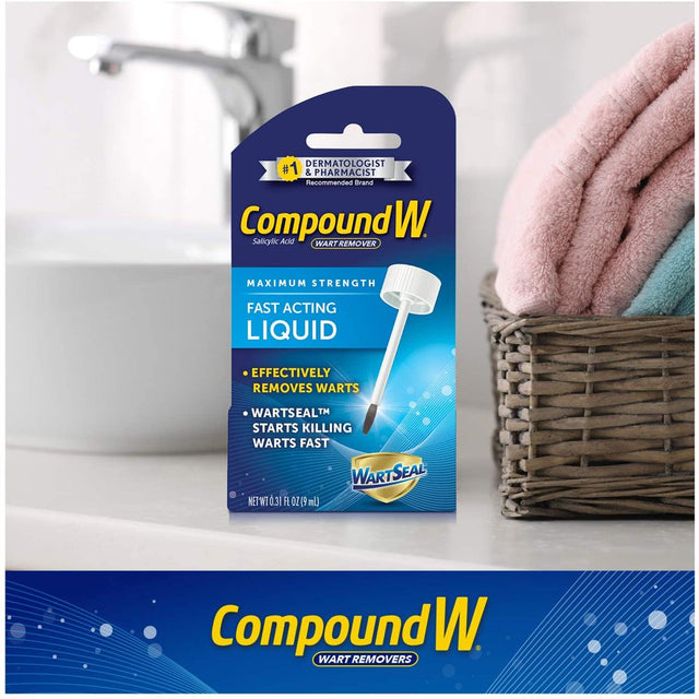 Compound W Maximum Strength Fast Acting Liquid Wart Remover, 0.31 Fl Oz