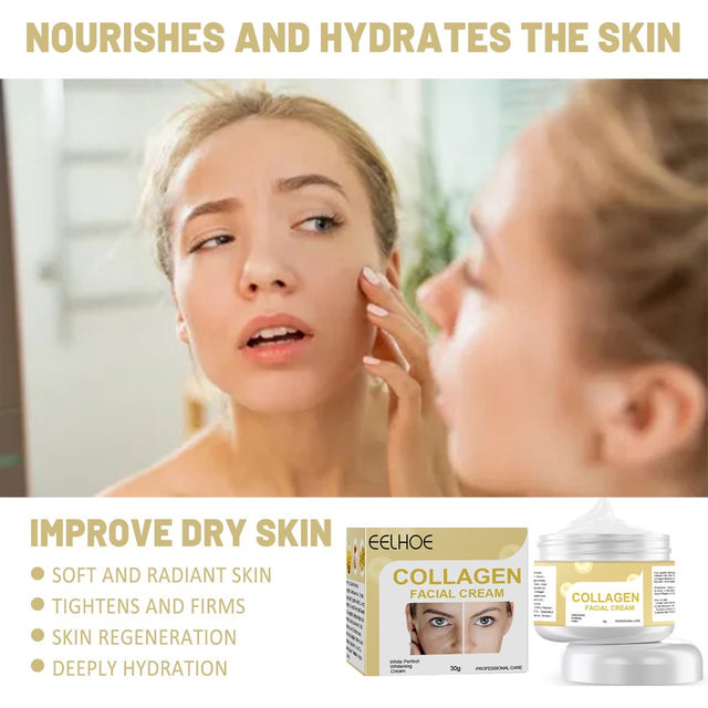 2 Pack Moisturizing Collagen Face Cream - Anti-Aging Face Moisturizer for Wrinkles & Fine Lines