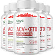 (5 Pack) Simpli Health ACV Keto Gummies - Energy & Focus Boosting Dietary Supplements for Weight Management & Metabolism - Fat Burn - 300 Gummies