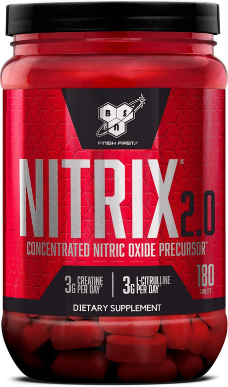 BSN Nitrix 2.0 Advanced Strength Tablets,180 Ct