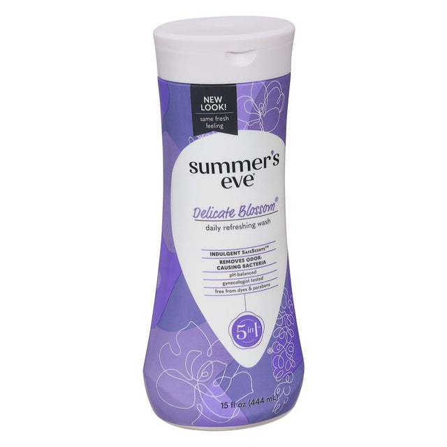 Summer'S Eve Delicate Blossom Daily Feminine Wash, Removes Odor, Ph Balanced, 15 Fl Oz