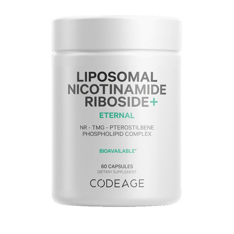 Codeage Liposomal Nicotinamide Riboside Supplement 500Mg NR+, Betaine Anhydrous Pterostilbene, 60 Ct