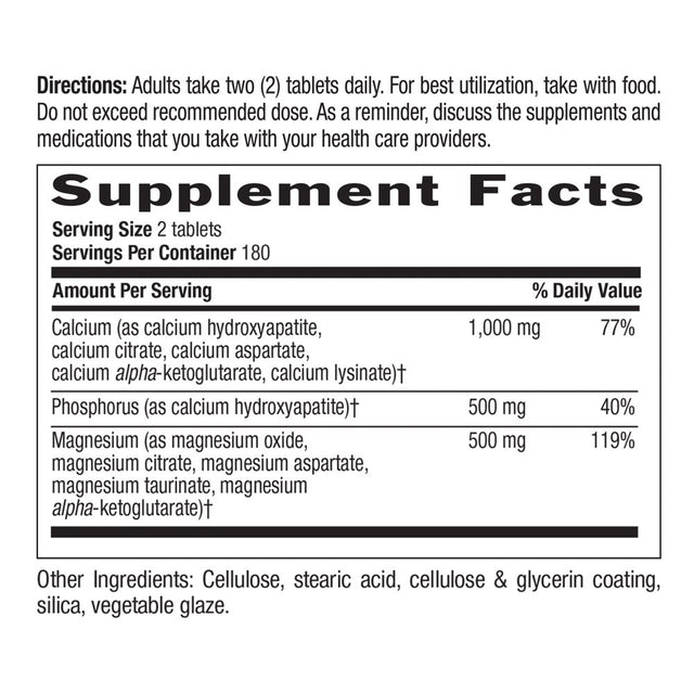 Country Life Target-Mins, Calcium-Magnesium Complex, 1,000 Mg , 360 Tablets (500 Mg per Tablet)