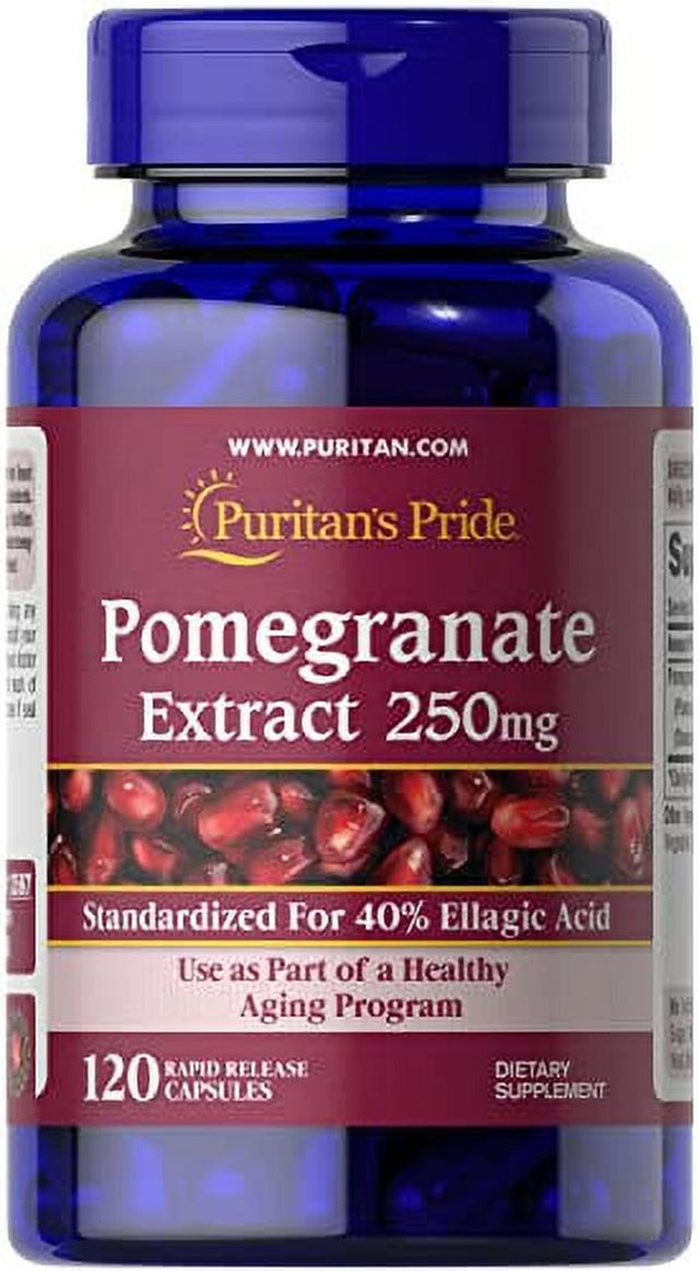 Puritan'S Pride Pomegranate Extract, 250 Mg, 120 Count