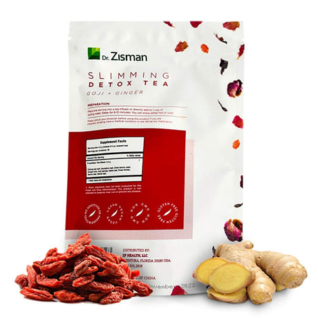 Dr. Zisman ZT Slimming - Goji-Ginger Detox Blend - Healthy Weight Management Organic Herbal Tea Organic for Cleanse, Enhance Your Metabolism Naturally (Loose Leaf)