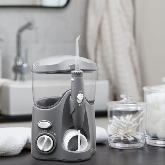 Waterpik Ultra Countertop Water Flosser Oral Irrigator, Modern Gray