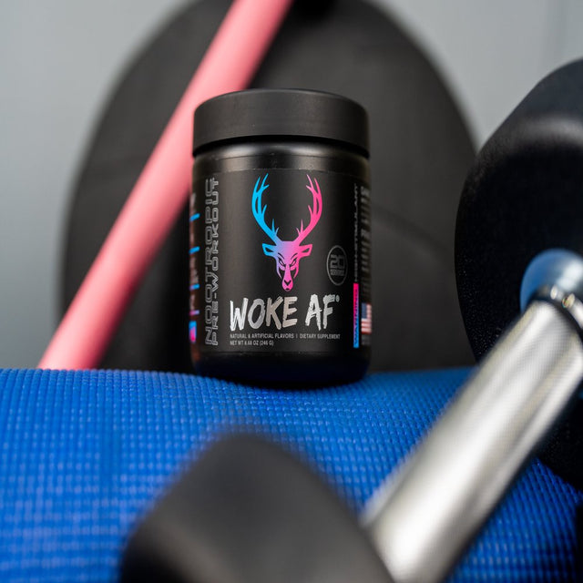 Bucked up Woke AF Pre-Workout Powder, Increased Energy, Miami, 333Mg Caffeine, 20 Servings