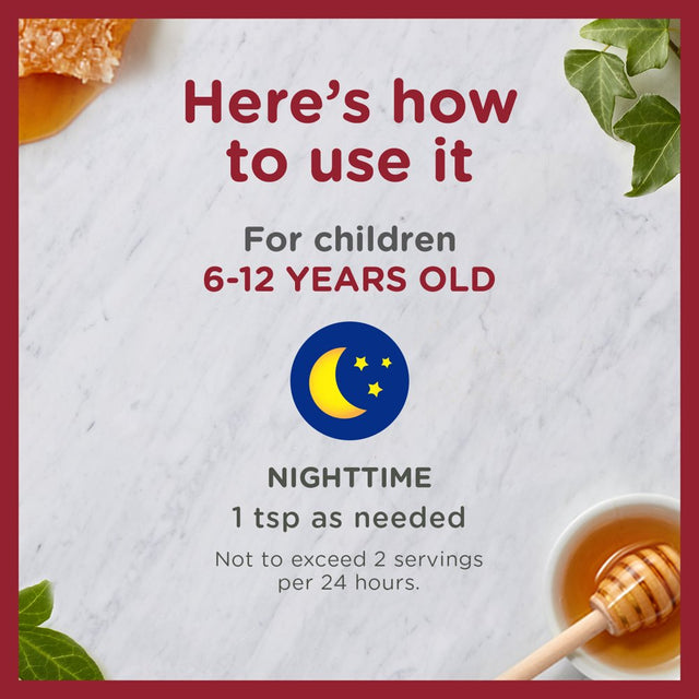 Zarbee’S Kids All-In-One Nighttime Cough, Age 6-12, Honey, Turmeric, B3,6,12 & Zinc, Grape, 4FL Oz