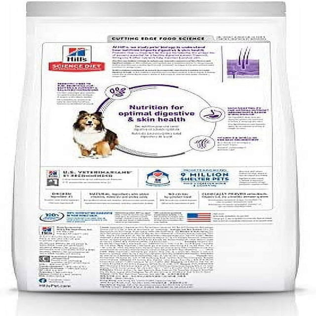 Hill'S Science Diet Dry Dog Food, Adult, Sensitive Stomach & Skin, Chicken Recipe, 15.5 Lb. Bag