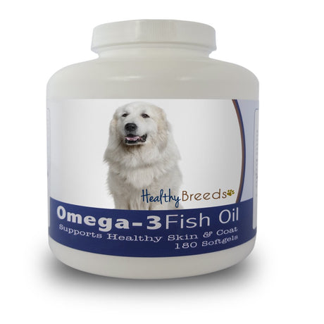 Healthy Breeds Dog Omega-3 Fish Oil Softgels for Great Pyrenees, 180 Count