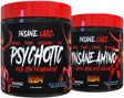 Insane Labz Hellboy Bundle, Psychotic Hellboy Pre Workout and Insane Amino BCAA, Increase Muscle Mass, Strength, Focus and Recovery Time, Blue Raspberry