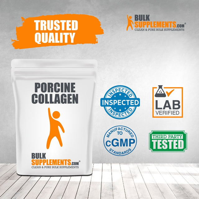 Bulksupplements.Com Hydrolyzed Collagen (Porcine) Powder - Collagen Protein Powder - Collagen Peptides Powder - Collagen Powder for Women (100 Grams)