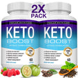 Toplux Keto Boost 1300Mg Keto Diet Pills Ketosis Supplement Support Energy & Focus, Raspberry Ketones 60 Caspules 2X Pack