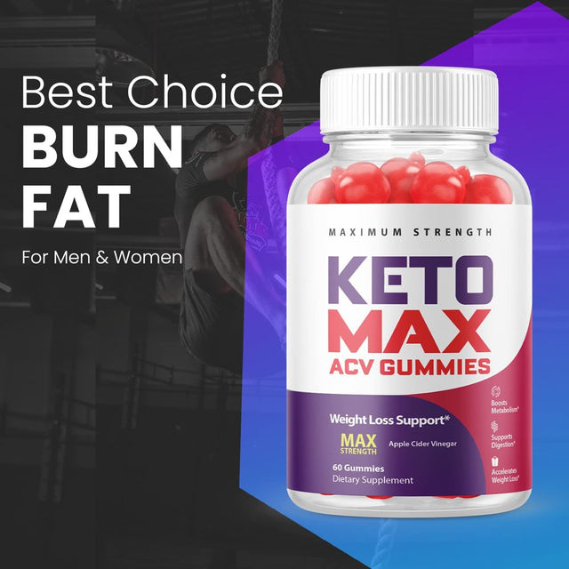 (3 Pack) Keto Max Keto ACV Gummies - Supplement for Weight Loss - Energy & Focus Boosting Dietary Supplements for Weight Management & Metabolism - Fat Burn - 180 Gummies