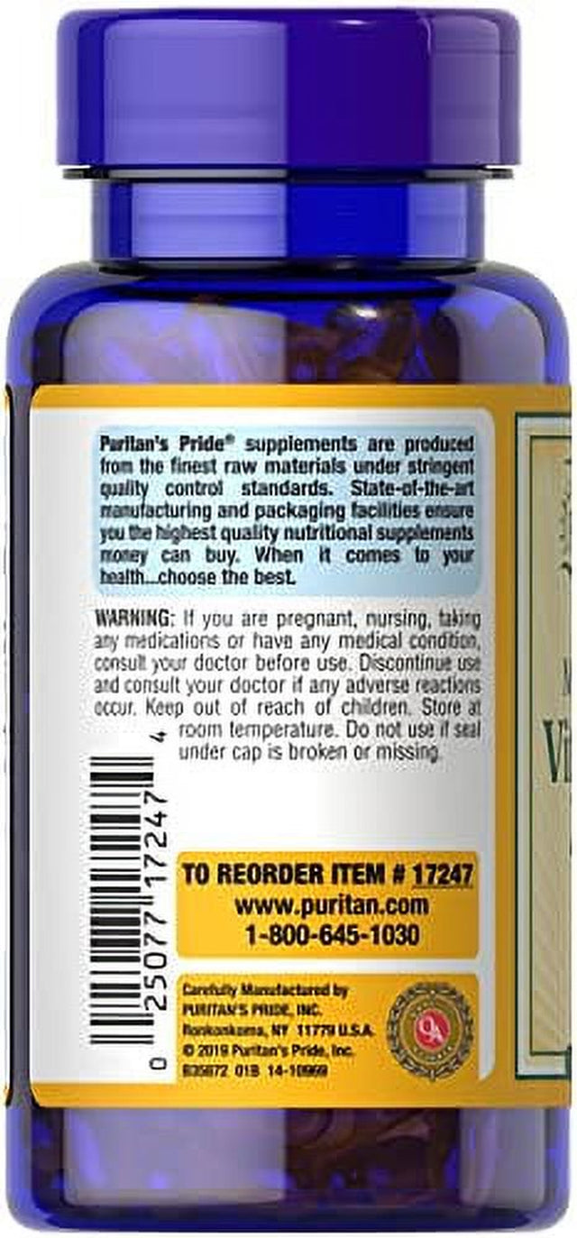 Puritan'S Pride Vitamin D3 250 Mcg (10,000 IU)-200 Softgels, White