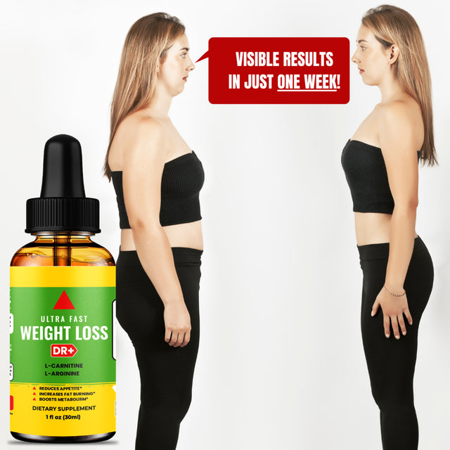 Fast Weight Loss Drops Metabolism Booster Appetite Suppressant, Belly Fat Burner - 30Ml