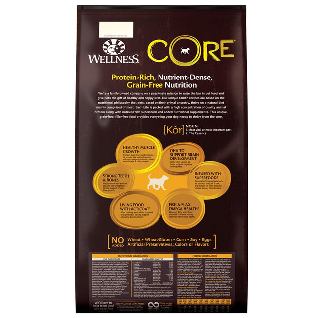 Wellness CORE Natural Grain Free Dry Dog Food, Puppy, 26-Pound Bag