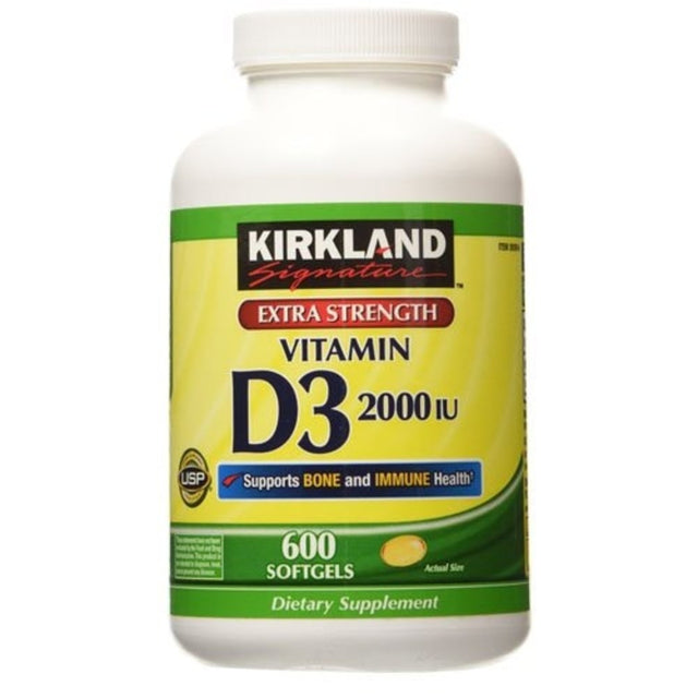 Kirkland Signature Extra Strength Vitamin D3 - 600 Softgels