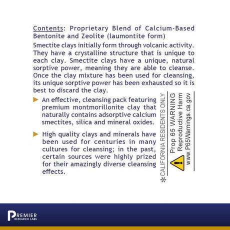 Premier Research Labs Medi-Dental Pack - Detoxifying Volcanic Clay - Dental & Body Cleansing - with Calcium Smectites Silica & Mineral Oxides - 5 Oz