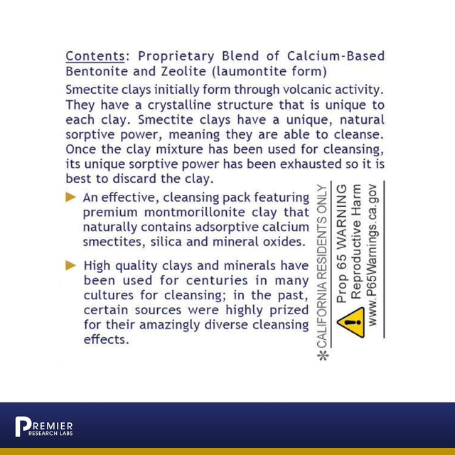 Premier Research Labs Medi-Dental Pack - Detoxifying Volcanic Clay - Dental & Body Cleansing - with Calcium Smectites Silica & Mineral Oxides - 5 Oz