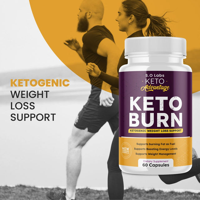 (2 Pack) Keto Advantage Keto Burn Pills Advanced Ketogenic Supplement Includes Exogenous Ketones Premium Ketosis Support for Men Women 120 Capsules