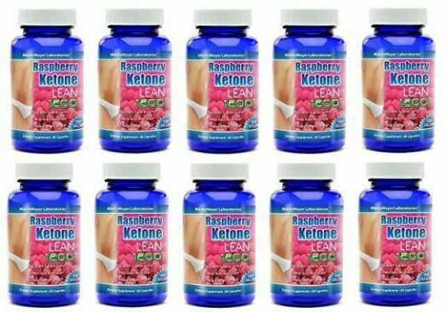 10 Pcs Pure Raspberry Ketone Lean 1200 Mg Advanced Diet Fat Weight Loss Capsules