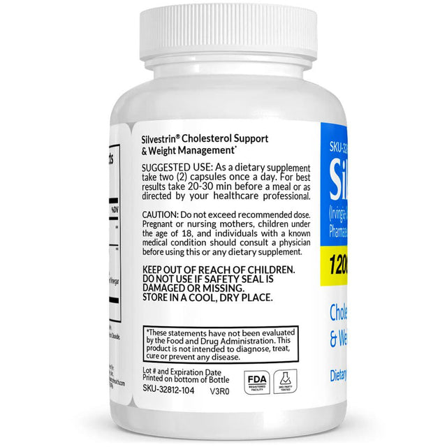 Silvestrin Pharmaceutical Grade OTC Weight Management, 20 Mg, Natural Alternative Simvastatinn, Vitasource