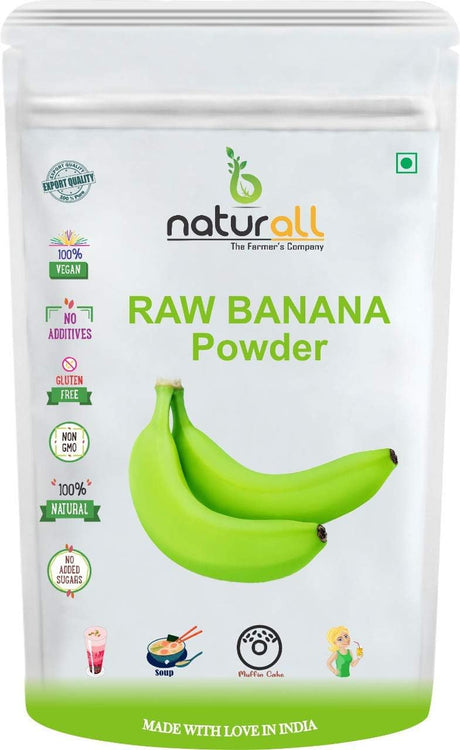 Raw Banana Powder | All Natura - 100 GM by B Naturall