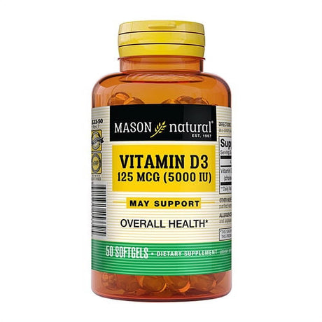 Mason Natural Advanced Vitamin D 5000 Iu Softgels - 50 Ea, 6 Pack