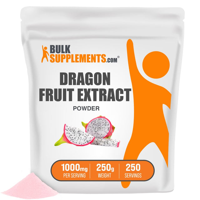 Bulksupplements.Com Dragon Fruit Extract Powder, 1000Mg - Hair, Skin, & Teeth Support (250G - 250 Servings)