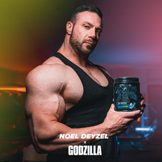 Ryse Noel Deyzel X Godzilla Pre Workout | Intense Pumps, Energy, & Focus | Citrulline & Beta Alanine | 400Mg Total Caffeine | 40 Servings (Strawberry Kiwi)