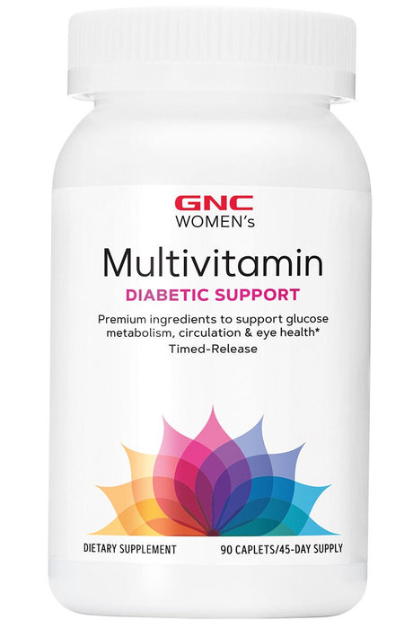 GNC Women'S Multivitamin Diabetic Support, 90 Capletes