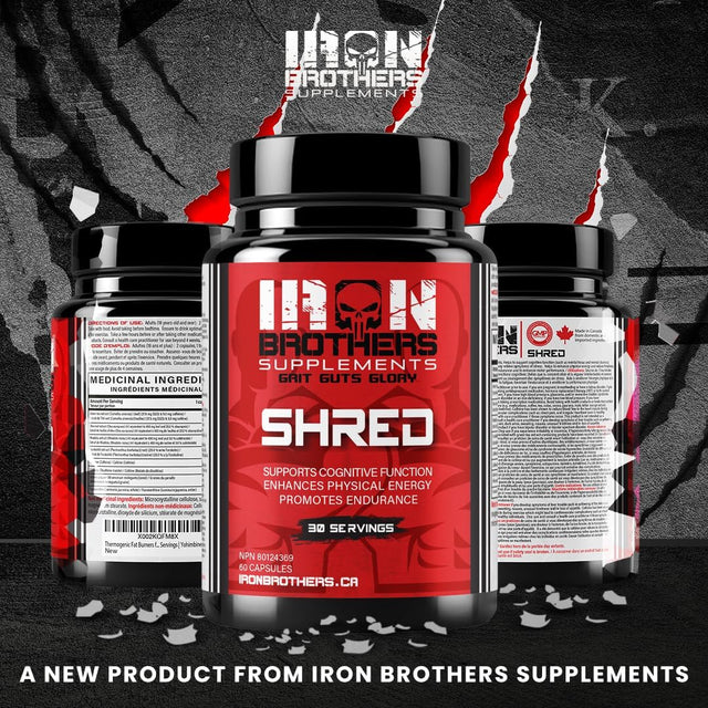 Shred for Men & Women | Strong Appetite Suppressant for Weight Loss Management | Supports Cognitive Function Promotes Endurance Increases Energy - Fat Burner