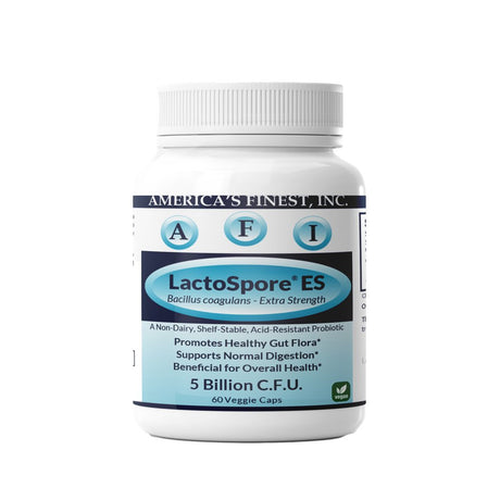 AFI Lactospore | Bacillus Coagulans, Probiotic Support - Digestive | Immune Support | Vaginal Health | Healthy Mood | 5 Billion per Capsule