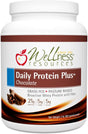 Wellness Resources Daily Protein plus Chocolate - Grass Fed, Pasture Raised Bioactive Whey Protein Isolate with Guar Fiber and Organic Cocoa - No Sweeteners, Soy-Free, Gluten-Free (2 Lb.)