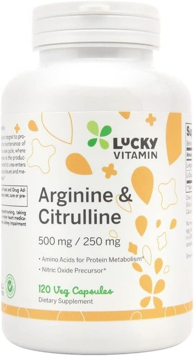 Luckyvitamin - Arginine & Citrulline - 120 Veg Capsules