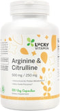 Luckyvitamin - Arginine & Citrulline - 120 Veg Capsules