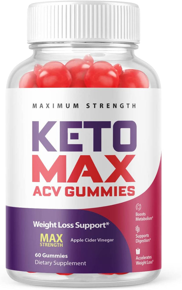 (1 Pack) Keto Max Keto ACV Gummies - Supplement for Weight Loss - Energy & Focus Boosting Dietary Supplements for Weight Management & Metabolism - Fat Burn - 60 Gummies