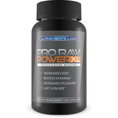 Pro Raw Power XL - Testosterone Booster for Men - Max Power Herbal Mens Testosterone Booster - Boost Metabolism & Circulation - Mens Testosterone Booster and Weight Loss