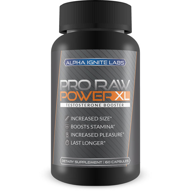 Pro Raw Power XL - Testosterone Booster for Men - Max Power Herbal Mens Testosterone Booster - Boost Metabolism & Circulation - Mens Testosterone Booster and Weight Loss