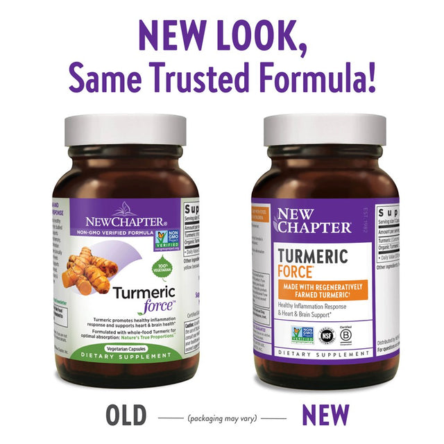 New Chapter Turmeric Force Capsules, 400Mg, 60 Ct