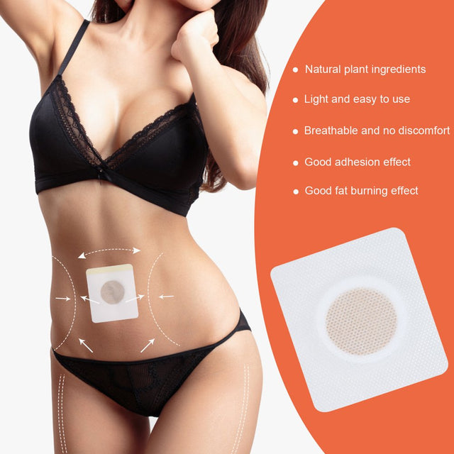 Walmeck 30Pcs Slim Patch Navel Sticker -Obesity Fat Burning for Losing Weight Abdomen Slimming Patch Paste Belly Waist