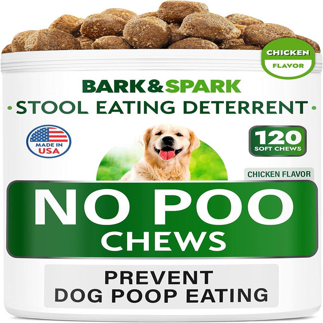 Chw NO PO Treats - Prevent Dog Poop Eatng - Coprphagia Treatment - Stool Eating Dterrent - Probiotics & Enzymes - Digestive Health + Breath Aid - Made in USA