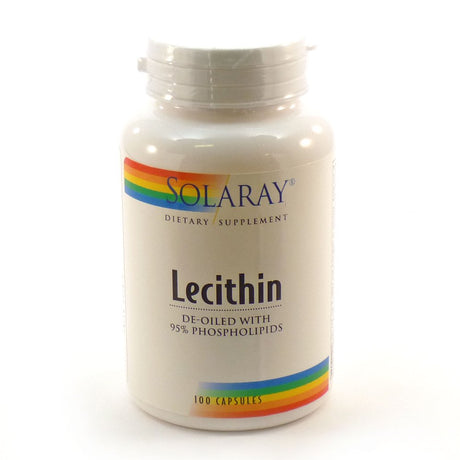 Lecithin Oil Free by Solaray - 100 Capsules