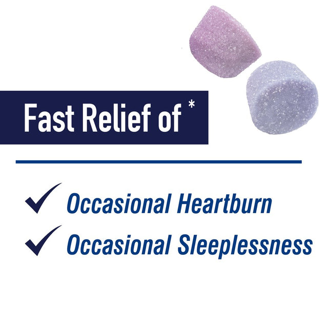 Alka-Seltzer PM Heartburn Relief and Sleep Support Gummies Mixed Berry, 46 Count