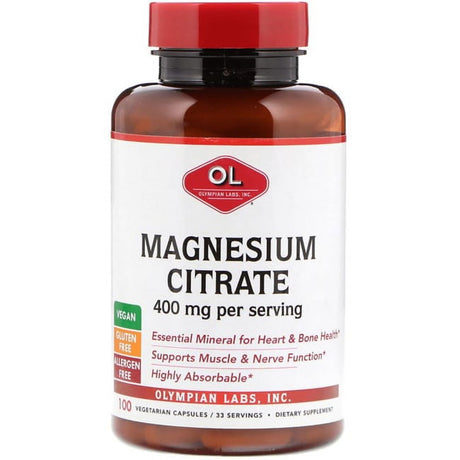 Olympian Labs Magnesium Citrate 400 Mg 100 Caps