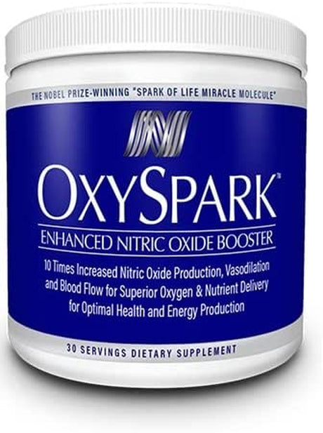 Oxyspark with Vinitrox - Nitric Oxide Supplement for Blood Pressure Support, Heart Health, Energy Boost, Circulation, and More (30 Servings)