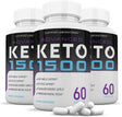 (3 Pack) Advanced Keto 1500 Pills Ketogenic Supplement Includes Gobhb Exogenous Ketones Premium Ketosis Support for Men Women 180 Capsules 3 Bottle