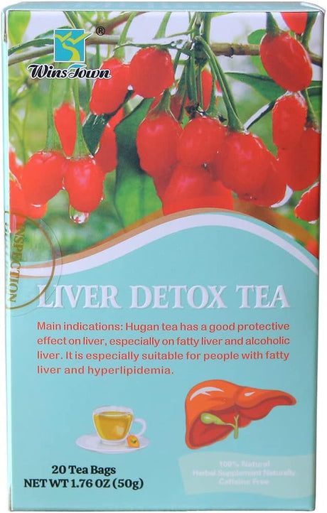 Liver Detox Tea, Liver Cleanse Tea, for Fatty Liver and Alcoholic Liver, 20 Tea Bags